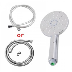 Round Chrome ABS 3 Function Handheld Shower with Shower Hose